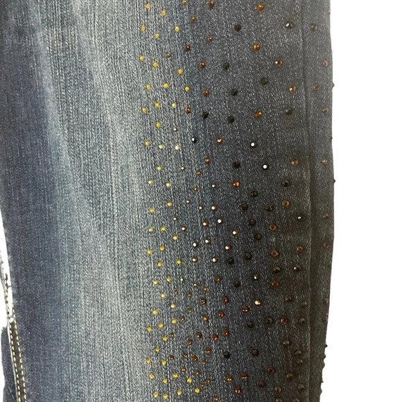 CHICO’S So Slimming Rhinestone Jeans • Size 00 Ankle - Picture 4 of 6
